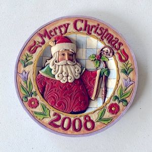 Jim Shore 2008 Christmas Plate, NIB